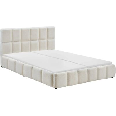 Tectake Bettset Polsterbett Mit Teddystoff und Steppmuster 2 Matratzen Mit Komfortschaumkern 2 Härtegrade H2 H3 180 x 200 cm 220 x 193 x 93 cm T Tectake Bettset Polsterbett Mit Teddystoff und Steppmuster 2 Matratzen Mit Komfortschaumkern 2 Härtegrade H2 H3 180 x 200 cm 220 x 193 x 93 cm T