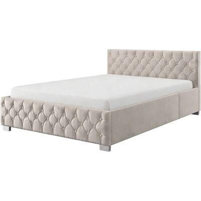 Juskys Polsterbett Nizza 140x200 - Bettgestell mit Lattenrost, Bettkasten Juskys Polsterbett Nizza 140x200 - Bettgestell mit Lattenrost, Bettkasten