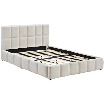 Tectake Polsterbett Shirley Teddystoff Mit Steppmuster Integrierter Lattenrost 180 x 200 cm 220 x 193 x 93 cm Teddy Creme Tectake Polsterbett Shirley Teddystoff Mit Steppmuster Integrierter Lattenrost 180 x 200 cm 220 x 193 x 93 cm Teddy Creme