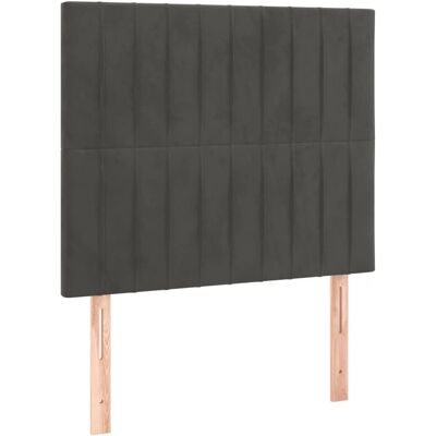MAISONCHIC Dunkelgraues Samt LED-Kopfteil - Kopfteil MAISONCHIC Dunkelgraues Samt LED-Kopfteil - Kopfteil