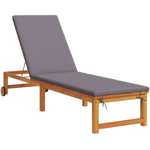 Vidaxl - Loungesessel mit Grauen Kissen - Für Draußen Vidaxl - Loungesessel mit Grauen Kissen - Für Draußen