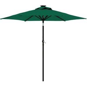 vidaXL Gartenschirm mit LEDs und Stahlstange - Gartenschirm vidaXL Gartenschirm mit LEDs und Stahlstange - Gartenschirm