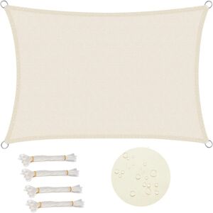 WOLTU Sonnensegel Sonnenschutz PES Windschutz UV Schutz Creme 2x3 m WOLTU Sonnensegel Sonnenschutz PES Windschutz UV Schutz Creme 2x3 m