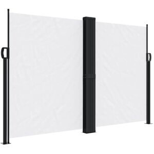 vidaXL Seitenmarkise Ausziehbar Weiß 160x1200 cm 4004826 vidaXL Seitenmarkise Ausziehbar Weiß 160x1200 cm 4004826