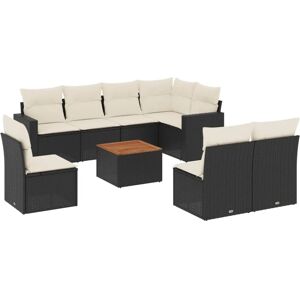 vidaXL 9-tlg Garten-Sofagarnitur mit Kissen Schwarz Poly Rattan Modell 169 vidaXL 9-tlg Garten-Sofagarnitur mit Kissen Schwarz Poly Rattan Modell 169