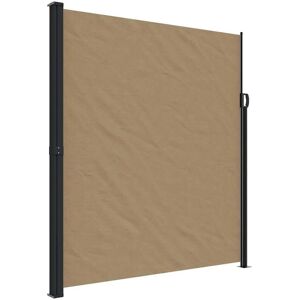 vidaXL Seitenmarkise - 220x500 cm - Taupe - Sonnenschutz vidaXL Seitenmarkise - 220x500 cm - Taupe - Sonnenschutz