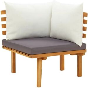 vidaXL Garten-Ecksofa mit Kissen Massivholz Akazie 46673 vidaXL Garten-Ecksofa mit Kissen Massivholz Akazie 46673