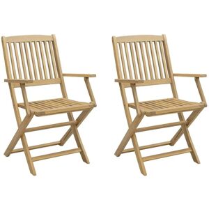vidaXL Gartenstühle 2 Stk Klappbar 58x54,5x90 cm Massivholz Akazie 365741 vidaXL Gartenstühle 2 Stk Klappbar 58x54,5x90 cm Massivholz Akazie 365741