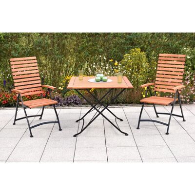 Merxx Schlossgarten Set 3-tlg. 2 Klappsessel Klapptisch 90 x 90 cm Merxx Schlossgarten Set 3-tlg. 2 Klappsessel Klapptisch 90 x 90 cm