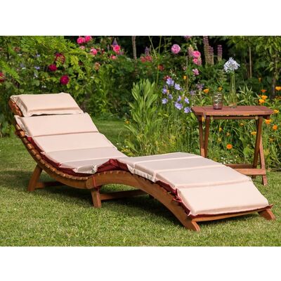 Merxx Gartenliegen-Set Ipanema 3-tlg. Rot-Beige Merxx Gartenliegen-Set Ipanema 3-tlg. Rot-Beige