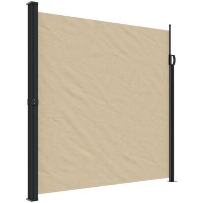 vidaXL Seitenmarkise Ausziehbar Beige 200x500 cm 4004465 vidaXL Seitenmarkise Ausziehbar Beige 200x500 cm 4004465