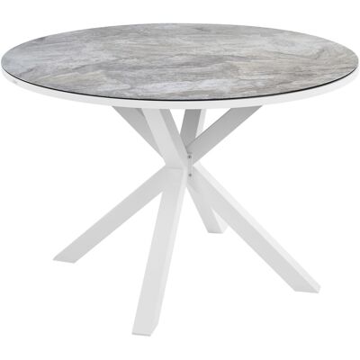 Beliani Maletto Gartentisch - Moderner Aluminium 120cm Beliani Maletto Gartentisch - Moderner Aluminium 120cm
