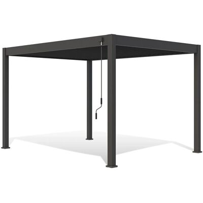 Weide Deluxe Aluminium Pavillon 3 x 4 M Anthrazit Pergola Freistehend Weide Deluxe Aluminium Pavillon 3 x 4 M Anthrazit Pergola Freistehend