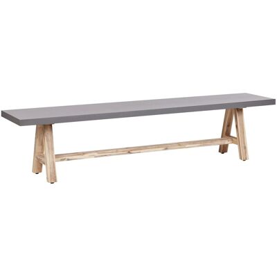Beliani Gartentisch - Moderner Beton & Holz Sitzbank - 200cm Beliani Gartentisch - Moderner Beton & Holz Sitzbank - 200cm