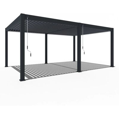 Weide Deluxe Plus Aluminium Pavillon 4 x 6 M Anthrazit Pergola Freistehend Weide Deluxe Plus Aluminium Pavillon 4 x 6 M Anthrazit Pergola Freistehend