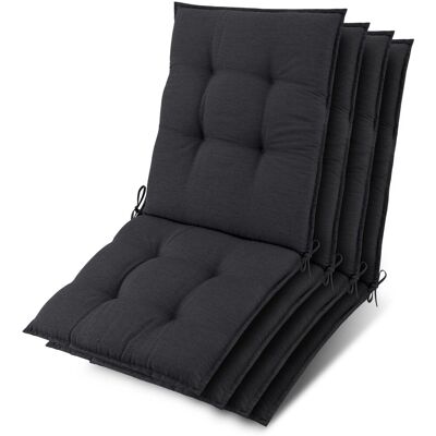 Beautissu 4x Niederlehner Auflage Sun-NL 100x50x8cm Anthrazit Beautissu 4x Niederlehner Auflage Sun-NL 100x50x8cm Anthrazit