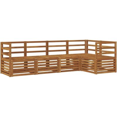 vidaXL Sofagarnituren 5 Tlg Natur Massivholz Akazie 3374789 vidaXL Sofagarnituren 5 Tlg Natur Massivholz Akazie 3374789