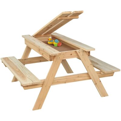 DELUKE Kinder Picknicktisch KLEIS 100cm Massives Tannenholz Extra Stauraum Kindersitzgruppe Picknickbank Sitzgruppe Gartenbank DELUKE Kinder Picknicktisch KLEIS 100cm Massives Tannenholz Extra Stauraum Kindersitzgruppe Picknickbank Sitzgruppe Gartenbank
