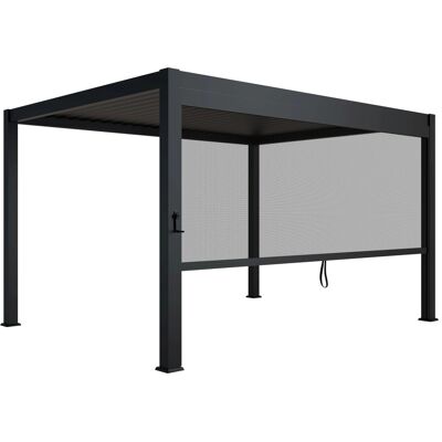 Juskys Pergola Lamellendach Tahiti 3 x 4 m inkl. 1x Seitenwand 4 m Anthrazit Juskys Pergola Lamellendach Tahiti 3 x 4 m inkl. 1x Seitenwand 4 m Anthrazit