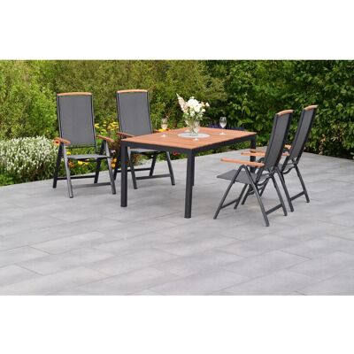 Merxx Gartenmöbelset Siena 5tlg. inkl. Klappsessel u. Tisch 150 x 90 cm Merxx Gartenmöbelset Siena 5tlg. inkl. Klappsessel u. Tisch 150 x 90 cm