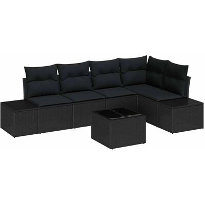 Vidaxl Garten-Sofagruppe 6-teilig Beigepoly Rattan - Gartenmöbel Vidaxl Garten-Sofagruppe 6-teilig Beigepoly Rattan - Gartenmöbel