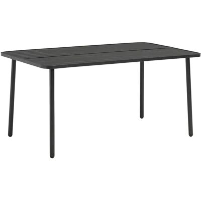 Furnicato Gartentisch Dunkelgrau 150x90x72 Cm Stahl Furnicato Gartentisch Dunkelgrau 150x90x72 Cm Stahl