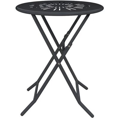 Vente-unique Gartentisch Guermantes Anthrazitgrau 60 cm Vente-unique Gartentisch Guermantes Anthrazitgrau 60 cm