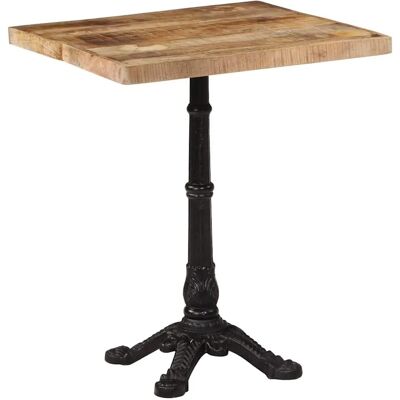 DELUKE Bistrotisch FRANZ 60x60x77cm Raues Mangoholz Quadratisch Esstisch Vintage Kleiner Tisch Cafe Gartentisch Balkontisch Outdoortisch DELUKE Bistrotisch FRANZ 60x60x77cm Raues Mangoholz Quadratisch Esstisch Vintage Kleiner Tisch Cafe Gartentisch Balkontisch Outdoortisch