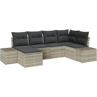 Vidaxl Gartensofaset - 6-teiliges Modernes Rattan-Set für den Außenbereich Vidaxl Gartensofaset - 6-teiliges Modernes Rattan-Set für den Außenbereich