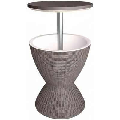 Relaxdays Beistelltisch Polypropylen Aluminium Beige Höhenverstellbar mit Kühlfunktion 30 L 57 cm x 48,5 cm Relaxdays Beistelltisch Polypropylen Aluminium Beige Höhenverstellbar mit Kühlfunktion 30 L 57 cm x 48,5 cm