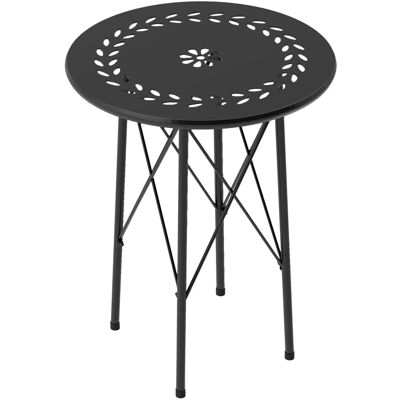 Outsunny Gartentisch Stahl 40 x 50H cm Schwarz Outsunny Gartentisch Stahl 40 x 50H cm Schwarz