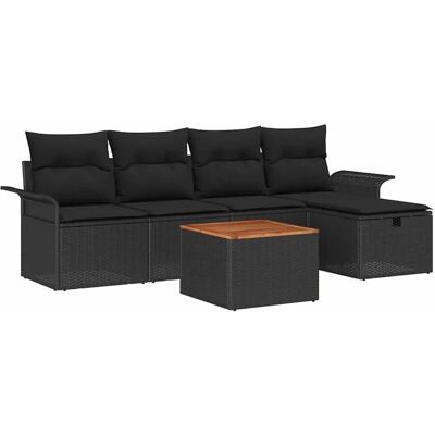Generic - Garden 6-Piece - Schwarz - Gartenmöbel-Set Generic - Garden 6-Piece - Schwarz - Gartenmöbel-Set