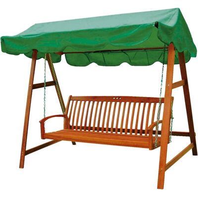 DELUKE Hollywoodschaukel CARLOS mit Sonnendach Natur Eukalyptus Gartenschaukel Hänge-Gartenbank DELUKE Hollywoodschaukel CARLOS mit Sonnendach Natur Eukalyptus Gartenschaukel Hänge-Gartenbank