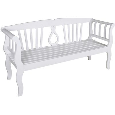 DELUKE Gartenbank KAUNAS 175cm Breit Eukalyptus Weißgrau Terrassenbank Wetterfest Sitzbank Outdoor Bank DELUKE Gartenbank KAUNAS 175cm Breit Eukalyptus Weißgrau Terrassenbank Wetterfest Sitzbank Outdoor Bank