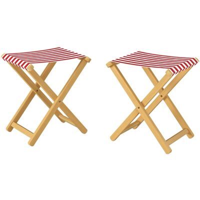 Erst-Holz Hocker Klappstuhl Anglerstuhl Buche Massiv Stoff Rot-Weiß 10-210 Doppelpack Erst-Holz Hocker Klappstuhl Anglerstuhl Buche Massiv Stoff Rot-Weiß 10-210 Doppelpack
