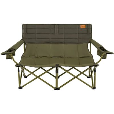 Costway Campingstuhl für 2 Personen mit Gepolstertem Sitz 300 kg Costway Campingstuhl für 2 Personen mit Gepolstertem Sitz 300 kg