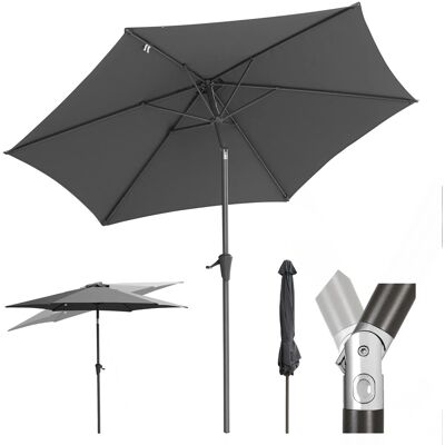 Sekey Sonnenschirm UV Schutz 50 Gartenschirm 270cm Kurbelschirm Neigbar Polyester Alu Sekey Sonnenschirm UV Schutz 50 Gartenschirm 270cm Kurbelschirm Neigbar Polyester Alu