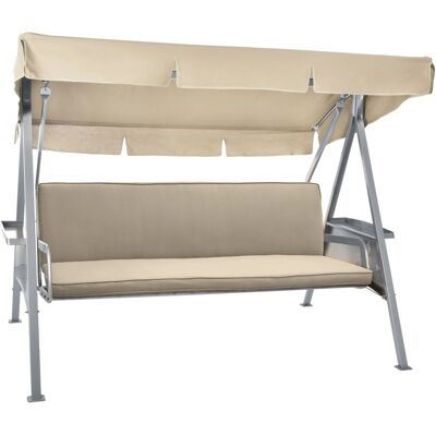 Beautissu Loft HS Hollywoodschaukelauflage 180x50cm Natur Beautissu Loft HS Hollywoodschaukelauflage 180x50cm Natur
