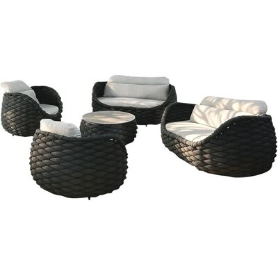 360Home Outdoor Sofa Set Mit Couchtisch 2 Dreisitzer Sofas Und 2 Einzelsesseln Für Garten Terrasse Und Balkon 360Home Outdoor Sofa Set Mit Couchtisch 2 Dreisitzer Sofas Und 2 Einzelsesseln Für Garten Terrasse Und Balkon