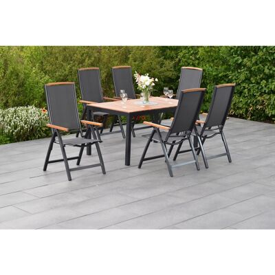 Merxx Gartenmöbelset Siena 7tlg. inkl. Klappsessel u. Tisch 150 x 90 cm Merxx Gartenmöbelset Siena 7tlg. inkl. Klappsessel u. Tisch 150 x 90 cm