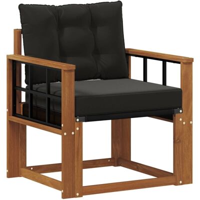 vidaXL 2 Stück Outdoor-Sofagarnitur Massives Akazienholz und Textilene 3436304 vidaXL 2 Stück Outdoor-Sofagarnitur Massives Akazienholz und Textilene 3436304