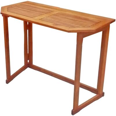 DELUKE Balkontisch ORLAND Eukalyptus Natur 100x50x75cm Gartentisch Balkon-Tisch Kleiner Tisch Terrassentisch Verandatisch DELUKE Balkontisch ORLAND Eukalyptus Natur 100x50x75cm Gartentisch Balkon-Tisch Kleiner Tisch Terrassentisch Verandatisch