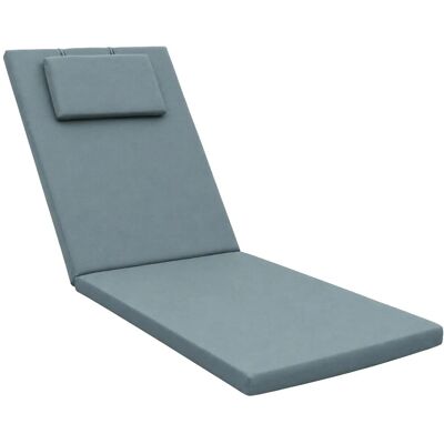 Beautissu Gartenliege Auflage Sonnenliege Loft RL 200x60x5cm Taubenblau Beautissu Gartenliege Auflage Sonnenliege Loft RL 200x60x5cm Taubenblau