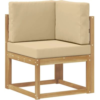 vidaXL Outdoor Ecksofa Massivholz Akazie Weiß 901471 vidaXL Outdoor Ecksofa Massivholz Akazie Weiß 901471