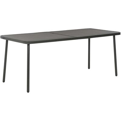 Furnicato Gartentisch Dunkelgrau 180x83x72 Cm Stahl Furnicato Gartentisch Dunkelgrau 180x83x72 Cm Stahl