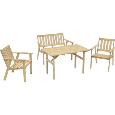 MERXX Sylt Gartentisch-Set - Massivholz, FSC, Outdoor MERXX Sylt Gartentisch-Set - Massivholz, FSC, Outdoor
