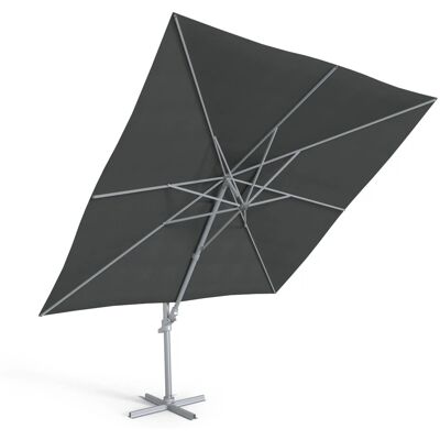 Kettler Ampelschirm Sonnenschirm EASY MOVE 300 X 300 Cm mit Schutzhaube Silber Kettler Ampelschirm Sonnenschirm EASY MOVE 300 X 300 Cm mit Schutzhaube Silber