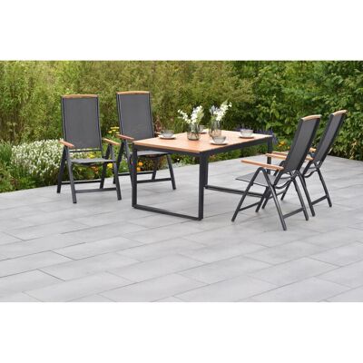 Merxx Gartenmöbelset Siena 5tlg. inkl. Klappsessel u. Ausziehtisch Merxx Gartenmöbelset Siena 5tlg. inkl. Klappsessel u. Ausziehtisch