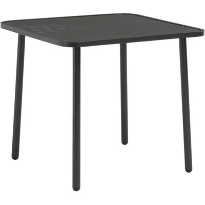 Furnicato Gartentisch Dunkelgrau 80x80x72 Cm Stahl Furnicato Gartentisch Dunkelgrau 80x80x72 Cm Stahl