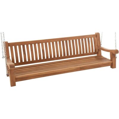 DELUKE Schaukelbank MUVER Holz Teak 200x70x62cm Hängebank Gartenschaukel Zum Aufhängen Veranda-Schaukel DELUKE Schaukelbank MUVER Holz Teak 200x70x62cm Hängebank Gartenschaukel Zum Aufhängen Veranda-Schaukel